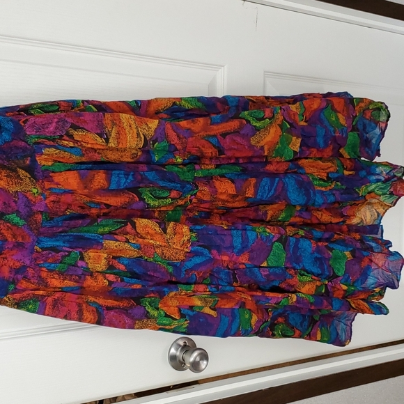 Brilliant colored summer dress M - Picture 5 of 10